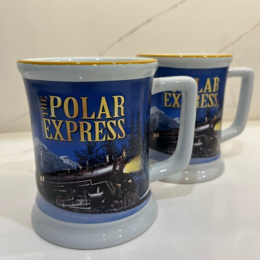 Polar Express Blue Mug Set